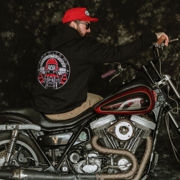 Hold Fast Japstyle Hoodie schwarz Motorrad Herren