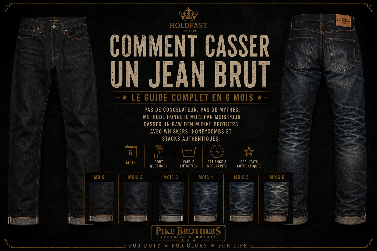 Wie breche ich eine Rohjeans ein — der 6-Monats-Guide
