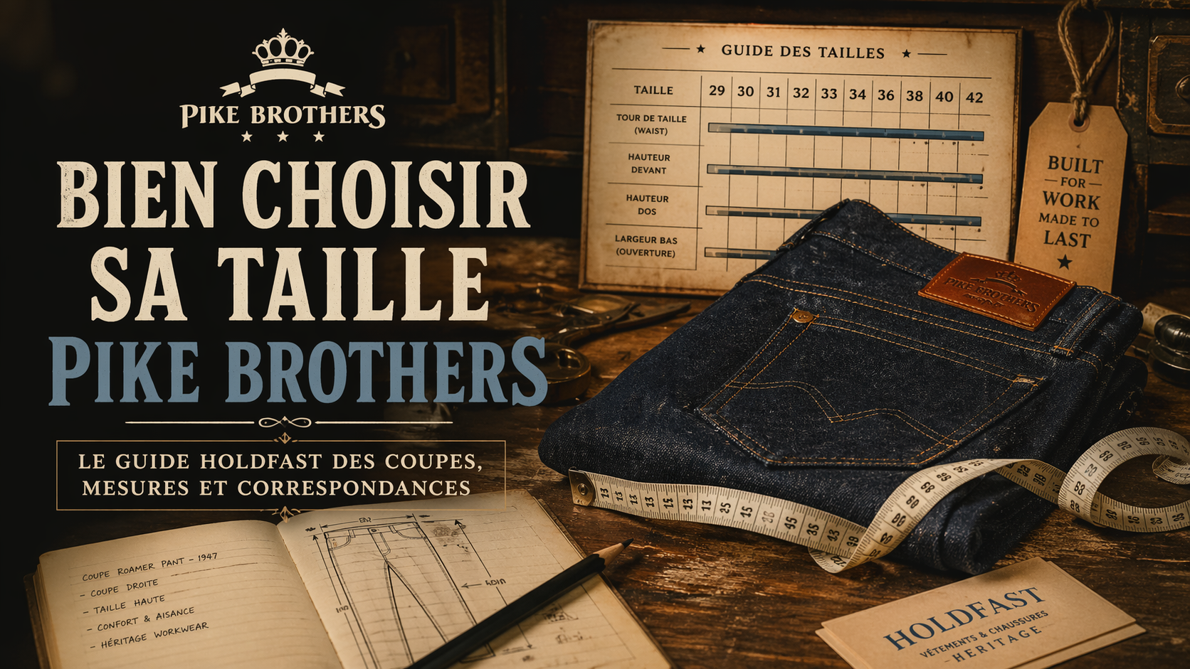 Pike Brothers Größentabelle 2026 — Hosen, Hemden, Jacken & Stiefel